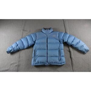 The North Face Puffer Jacket Womens L Blue Nupste 700 Stow Goose Down Coat